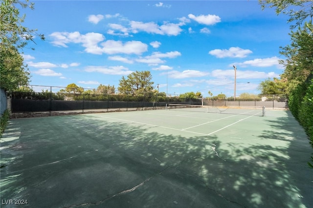 view of tennis court