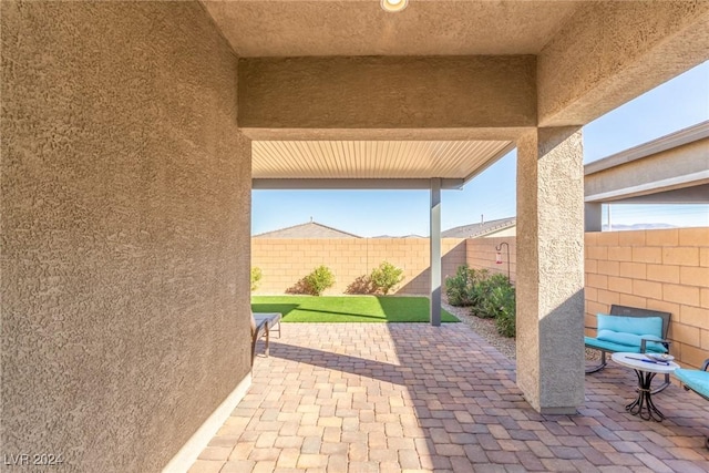 10254 Baronia St, Las Vegas, NV 89141 - view of patio / terrace featuring a fenced backyard