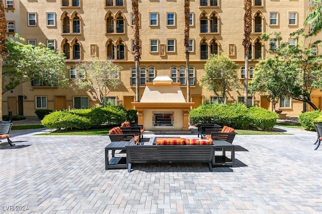 view of home's community with a patio