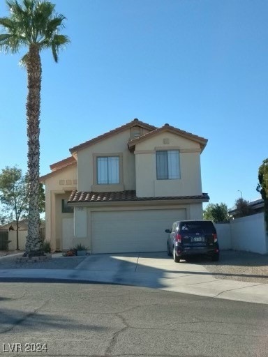 front facade featuring a garage