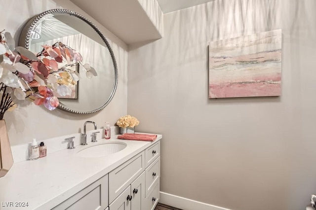 bathroom with vanity