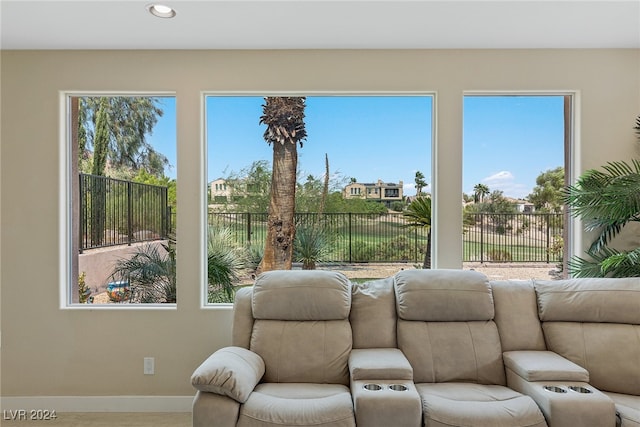 interior space with plenty of natural light