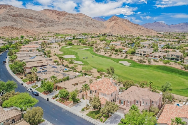 aerial view featuring a mountain view