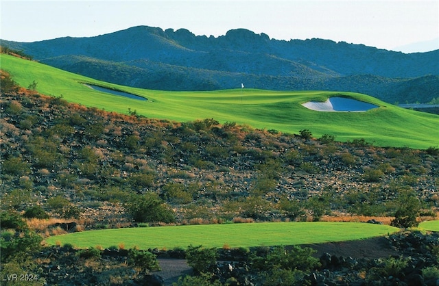 view of home's community featuring a mountain view