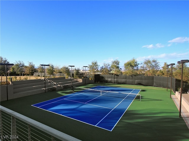 view of tennis court