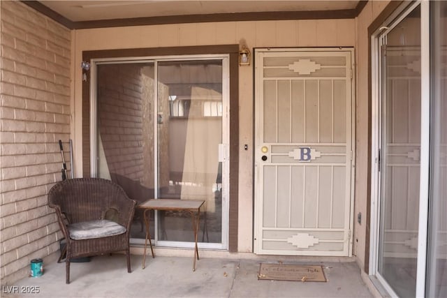 view of exterior entry