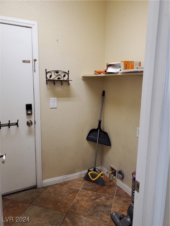 view of clothes washing area