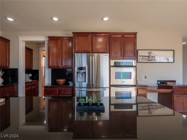 kitchen with appliances with stainless steel finishes