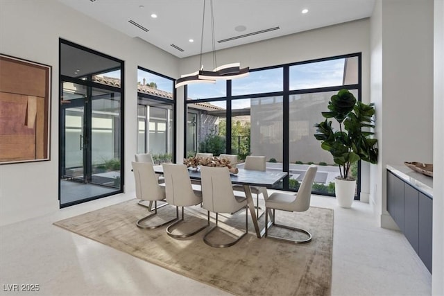 1 Olympia Canyon Way, Las Vegas, NV 89141 - dining area featuring healthy amount of natural light and recessed lighting