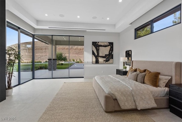 1 Olympia Canyon Way, Las Vegas, NV 89141 - bedroom with access to exterior and recessed lighting