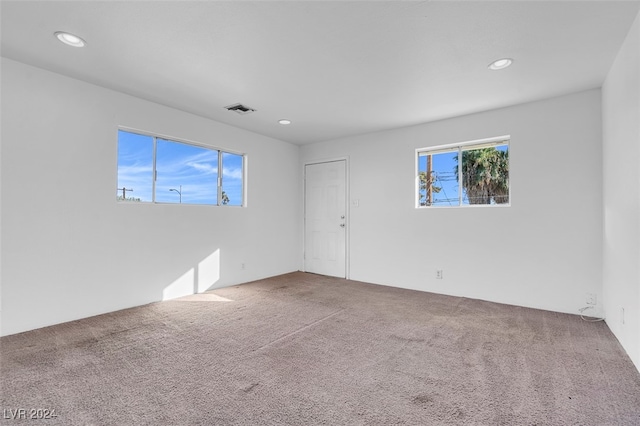 view of carpeted empty room