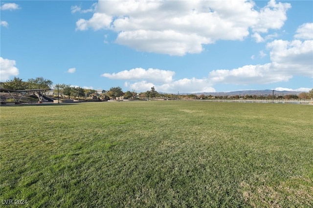 view of yard featuring a rural view