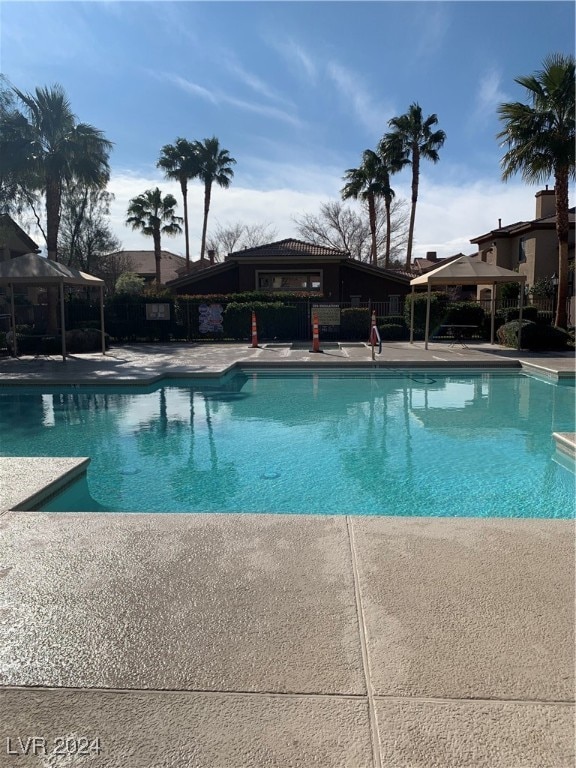 view of pool with a patio area