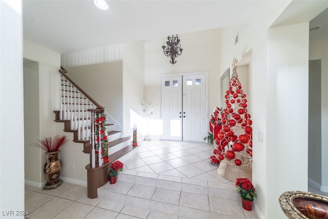 view of tiled entryway