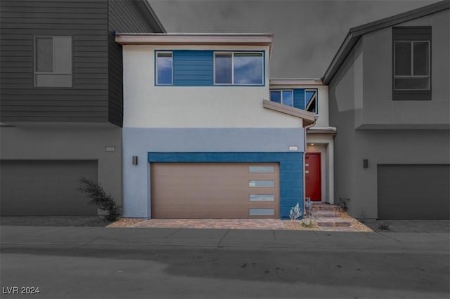 view of front of home featuring a garage