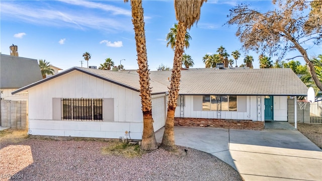 view of ranch-style house