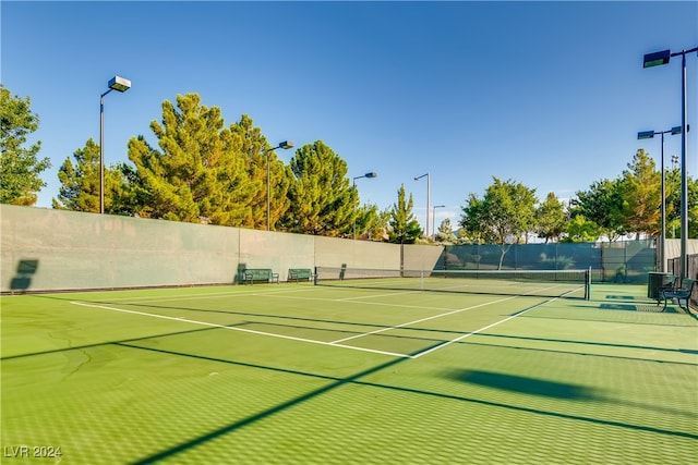 view of sport court