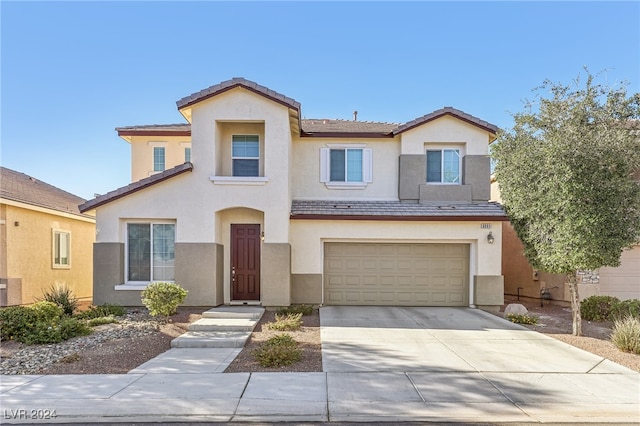 view of front of home featuring a garage