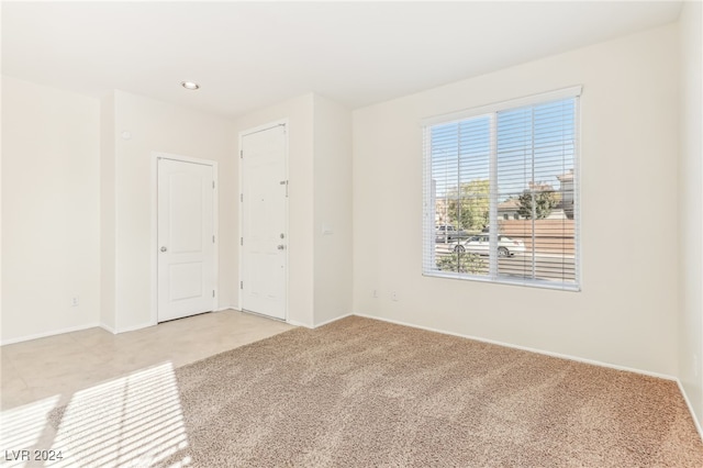 view of carpeted empty room