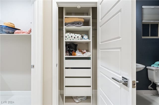 view of closet