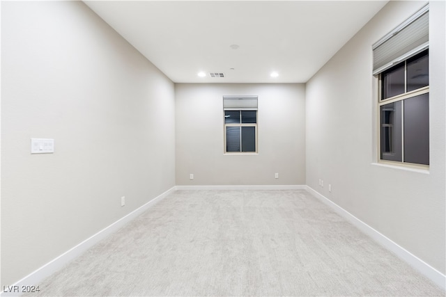 empty room with light carpet