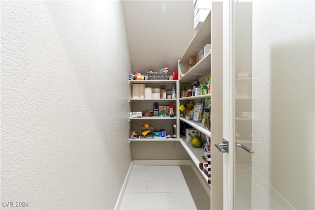 view of pantry