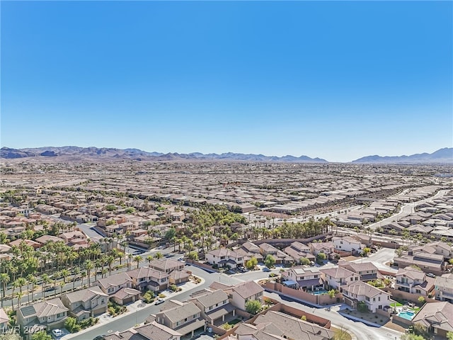 aerial view featuring a mountain view