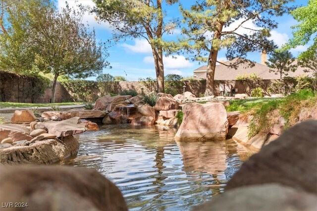 view of water feature