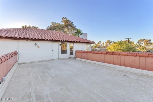 view of patio with fence