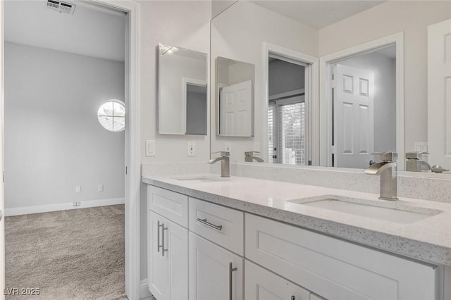 bathroom with vanity