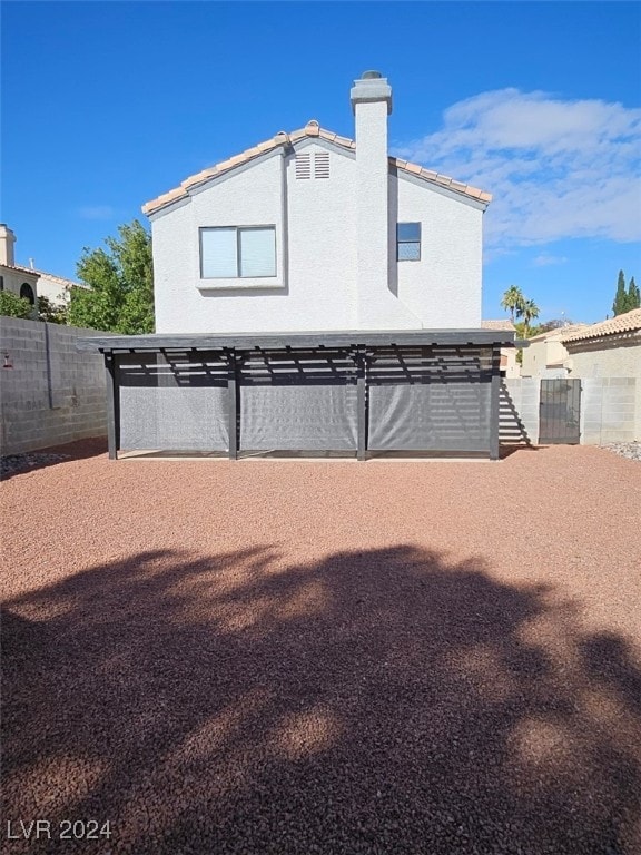 view of rear view of property