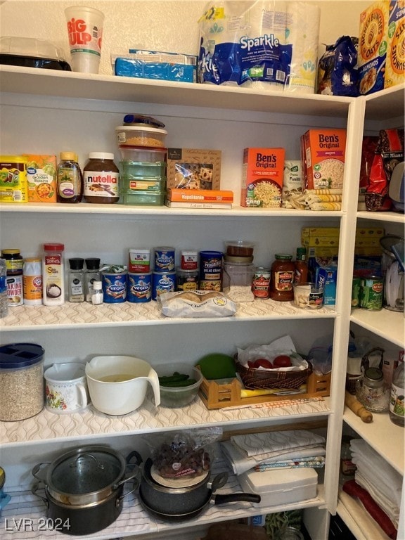 view of pantry