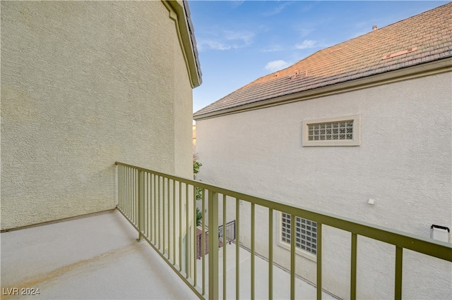 view of balcony