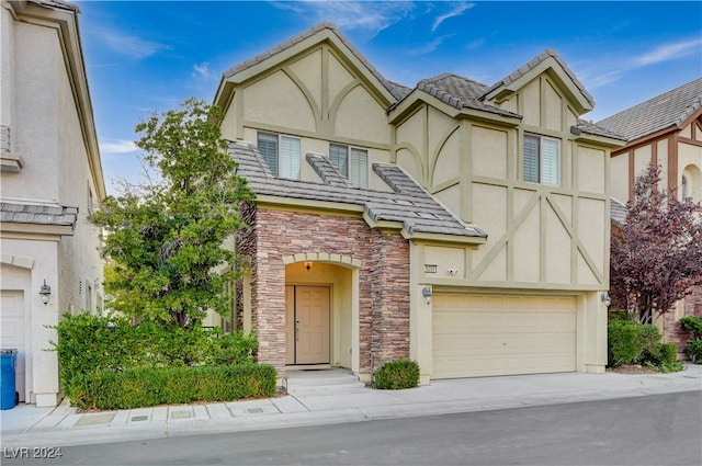 view of front of home featuring a garage