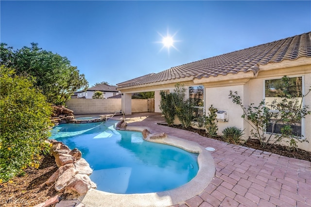 view of pool with a patio