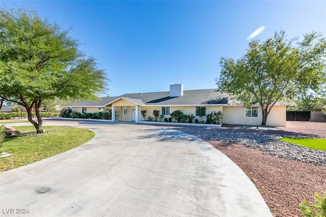 view of ranch-style home