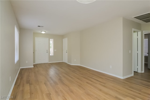 interior space featuring light hardwood / wood-style flooring