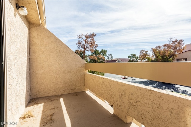 view of patio / terrace with a balcony