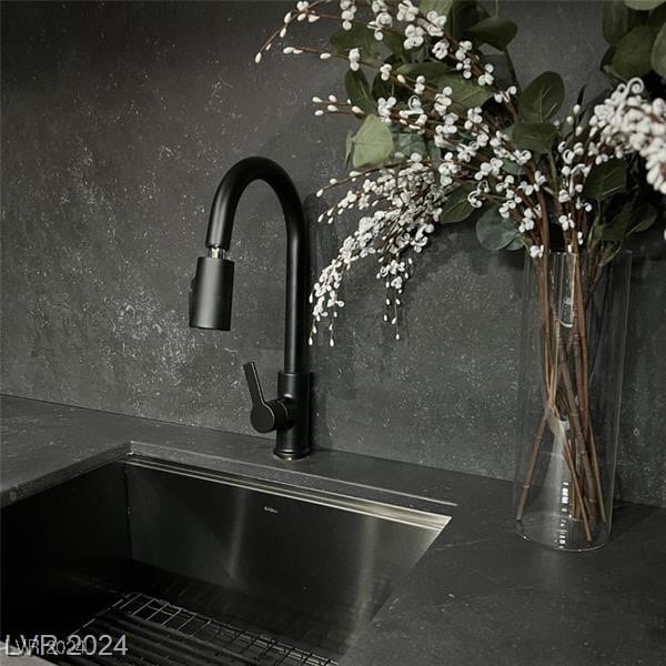 interior details featuring sink