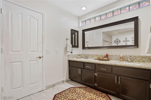 bathroom featuring vanity