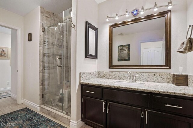 4416 Lilac Glen Dr, Las Vegas, NV 89129 - full bathroom with vanity and a shower stall