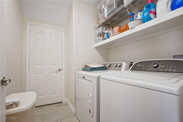 laundry room featuring washer and dryer