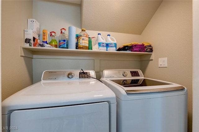 laundry room featuring independent washer and dryer