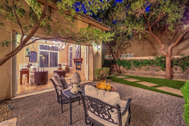 view of patio featuring outdoor lounge area