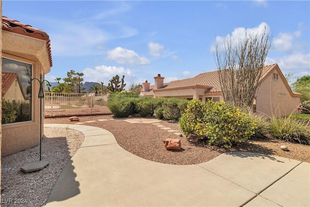 view of yard featuring a patio area