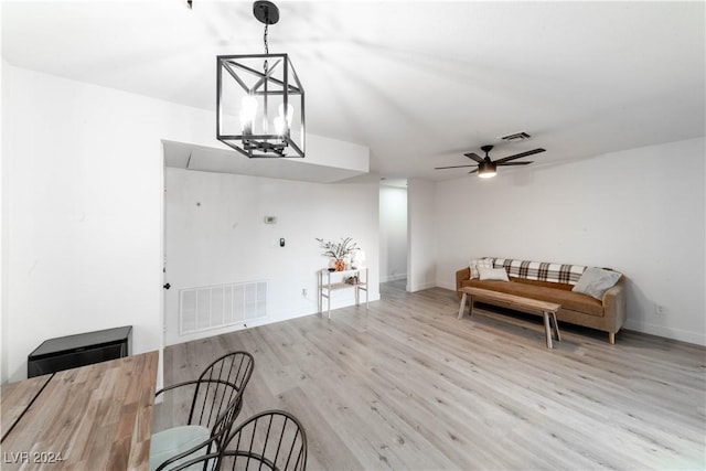 4724 Nara Vista Way Unit 204, Las Vegas, NV 89103 - dining room featuring wood finished floors, baseboards, and ceiling fan