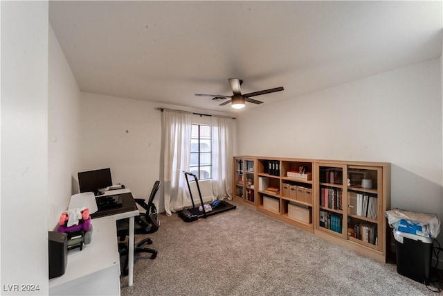 4724 Nara Vista Way Unit 204, Las Vegas, NV 89103 - carpeted office featuring ceiling fan