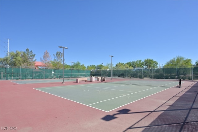 view of tennis court