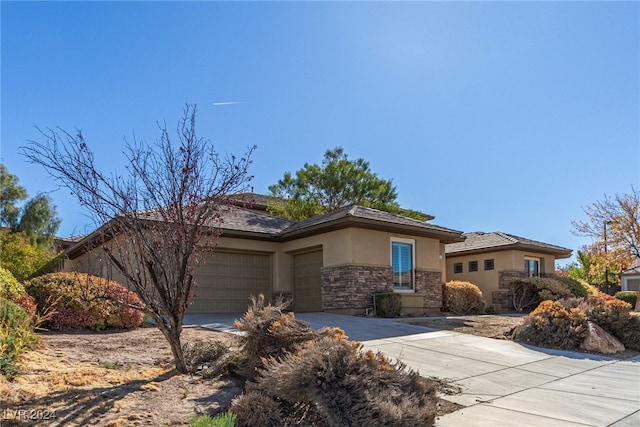 view of front of house featuring a garage