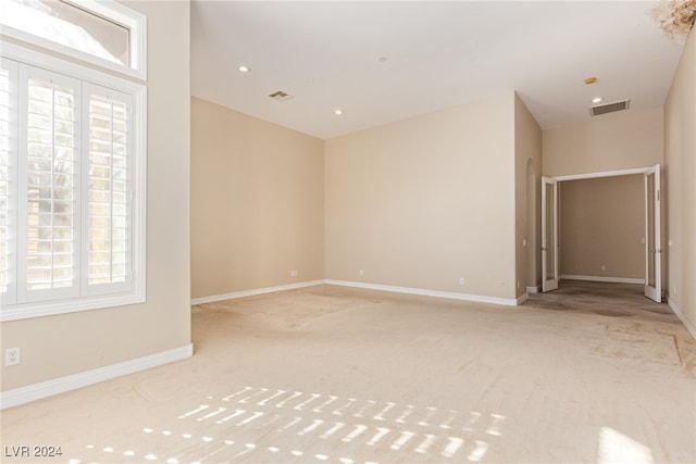 view of carpeted empty room